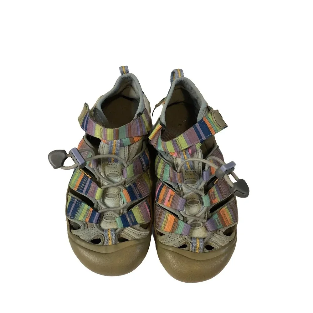 KEEN Girl's/Youth - Size 3 - Striped - Waterproof Water Sandals Hiking Shoes